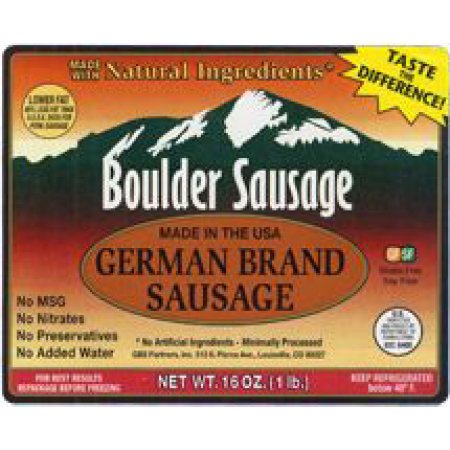 Boulder Sausage German Sausage