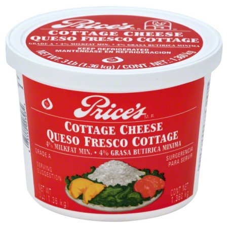 PriceÃ¢ s 4% Milkfat Cottage Cheese