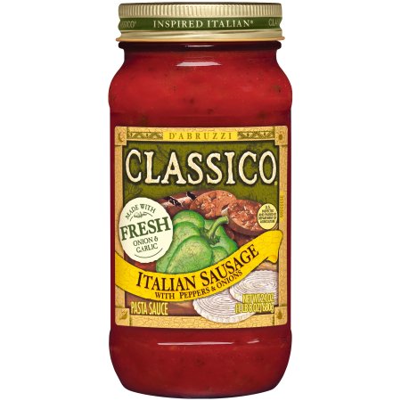 Classico Pasta Sauce Italian Sausage with Peppers & Onions