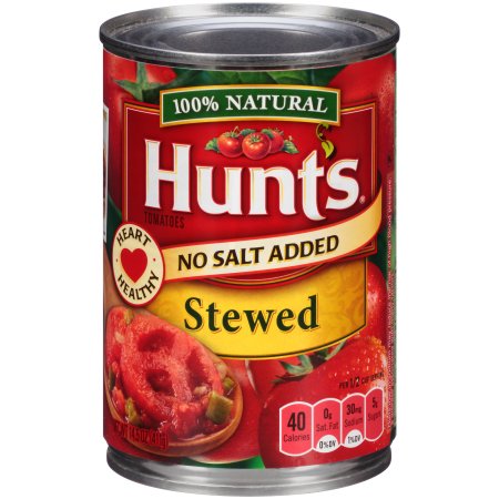 Hunt'sÃ‚® No Salt Added Stewed Tomatoes 14.5 oz. Can