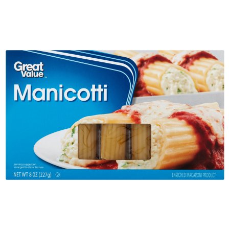 Great Value Manicotti