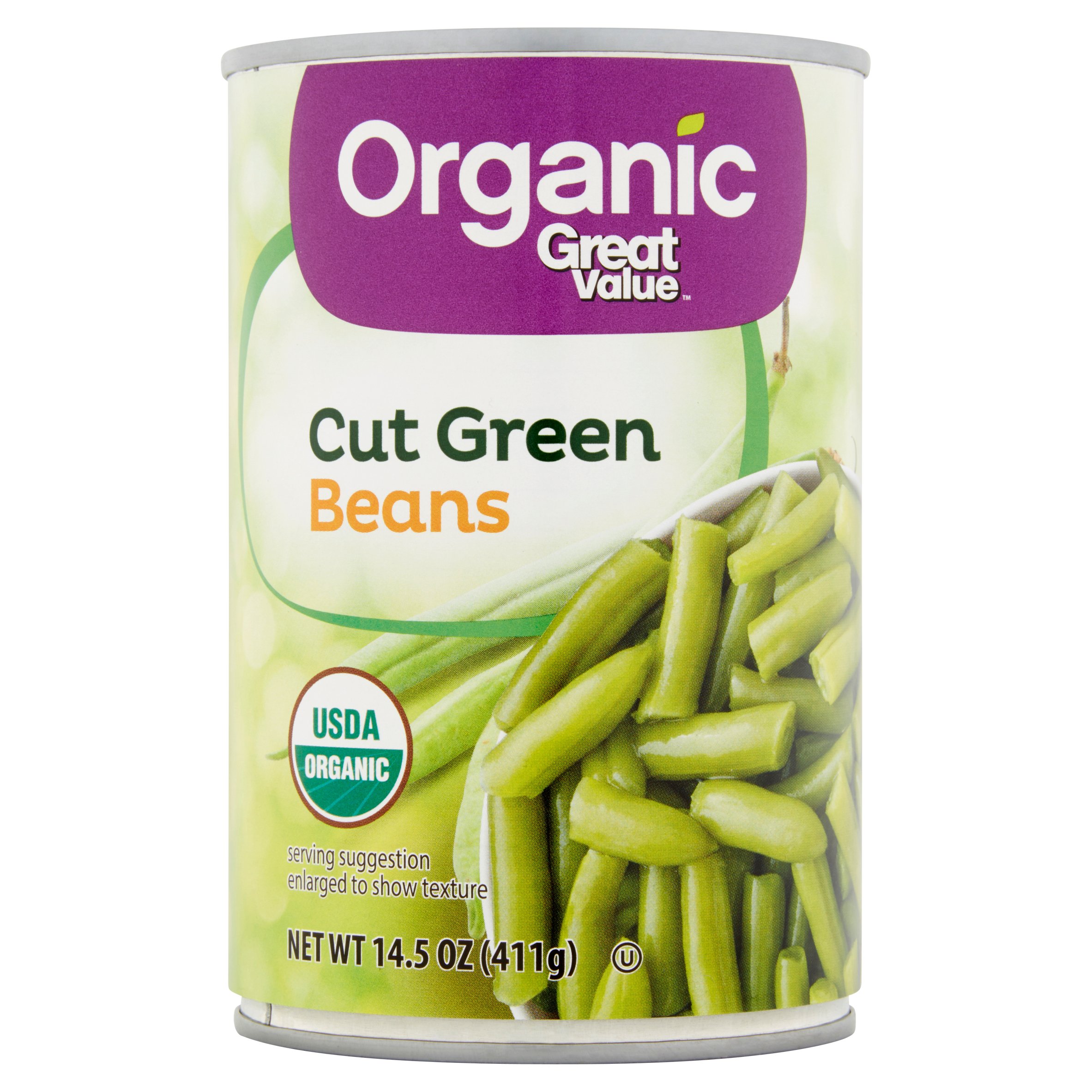 Great Value Organic Cut Green Beans