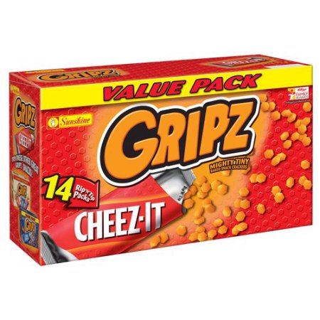 Cheez-It Gripz Mighty Tiny Cheez-It Baked Crackers Value Pack, 14ct ...