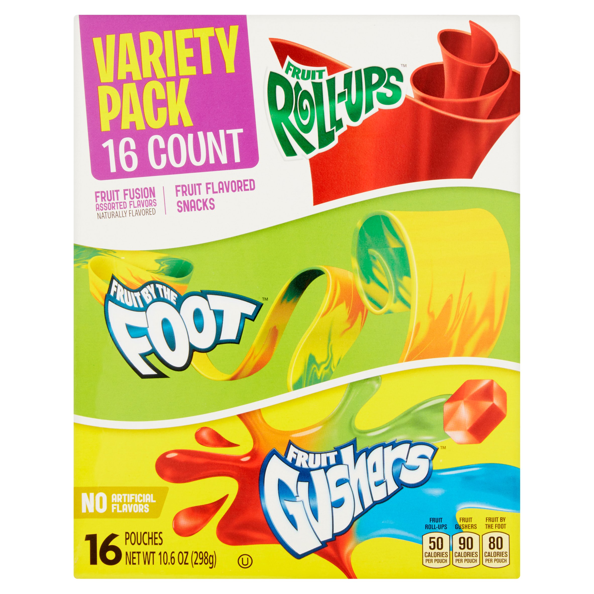 Betty Crocker Variety Pack of Fruit Roll-Ups Fruit By The Foot and ...