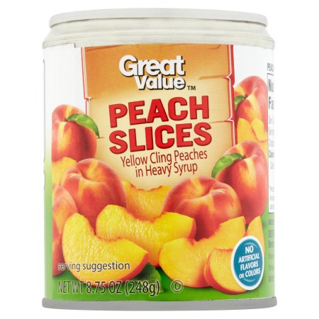 Great Value Peach Slices 8.75 oz