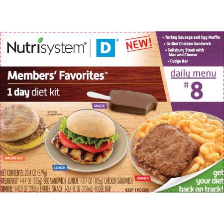 Nutrisystem D Members' Favorites 1 Day Diet Kit - Menu #8 - Moms Priority