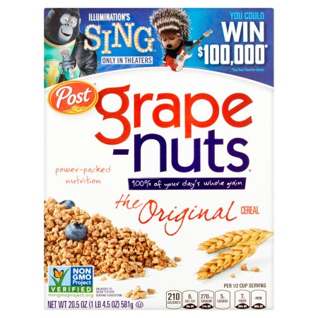 Post ® Grape-Nuts ® The Original Non-GMO Cereal 20.5 oz. Box
