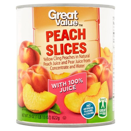 Great Value Peach Slices 29 oz