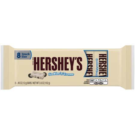 Hershey's ® Snack Size Cookies 'n' Cream Candy Bars 8-0.45 oz. Wrappers ...