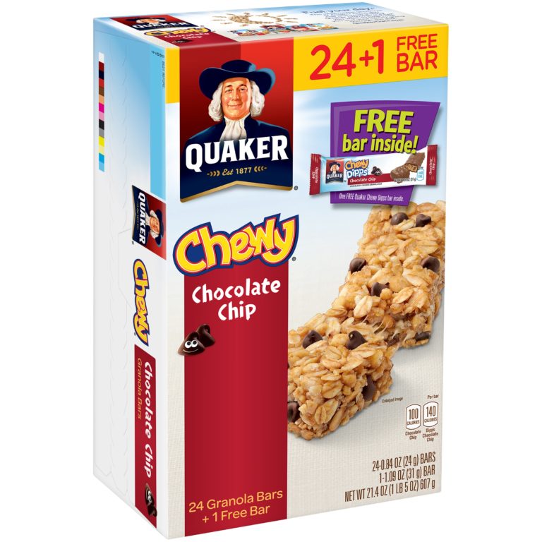 Quaker ® Chewy ® Chocolate Chip Granola Bars 25 Ct Box - Moms Priority