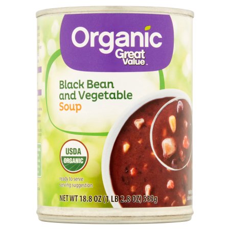 Great Value Organic Black Bean and Vegetable Soup