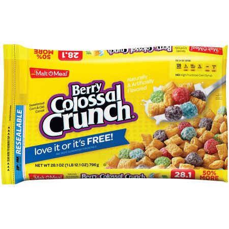 Malt-O-Meal ® Berry Colossal Crunch ® Cereal 28.1 oz. Bag – Moms Priority