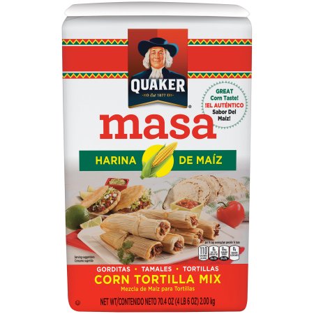 Quaker ® Masa Harina de Ma -z Corn Tortilla Mix 70.4 oz. Bag