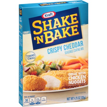 Kraft Shake 'n Bake Crispy Cheddar Seasoned Coating Mix 4.75 oz. Box