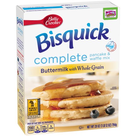 Betty Crocker ® Bisquick ® Pancake & Waffle Mix Complete Simply Buttermilk with Whole Grain 28.0 oz Box