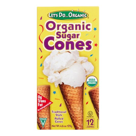 Let's Do. Organic Sugar Cones - 12 CT
