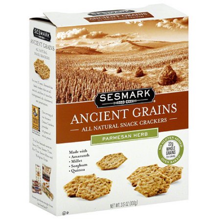 Sesmark Ancient Grains Parmesan Herb Crackers