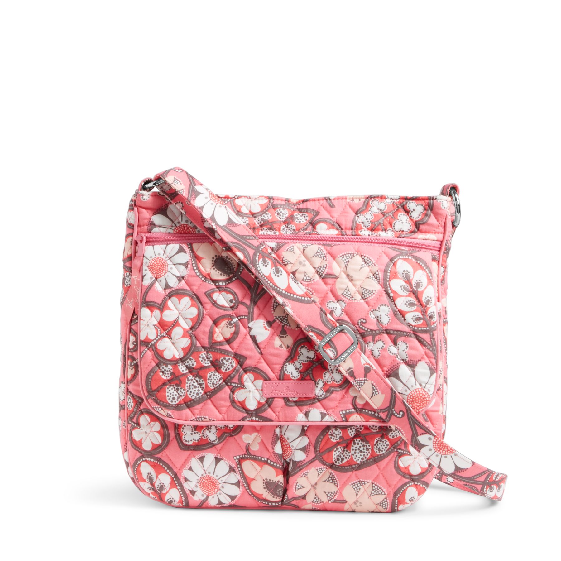 Vera Bradley Double Zip Mailbag in Blush PinkCrossbodies