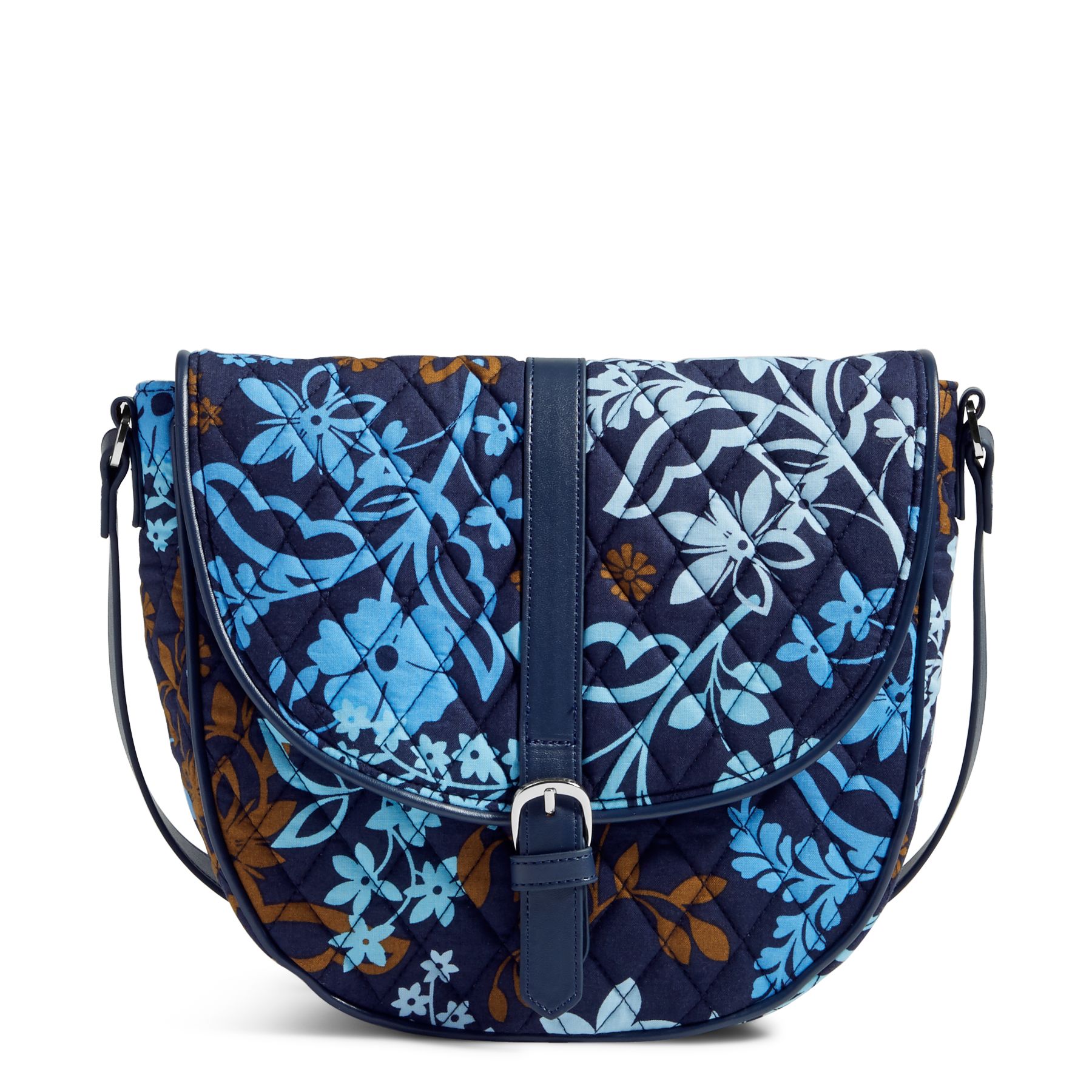 Vera Bradley Slim Saddle Bag in Java FloralCrossbodies