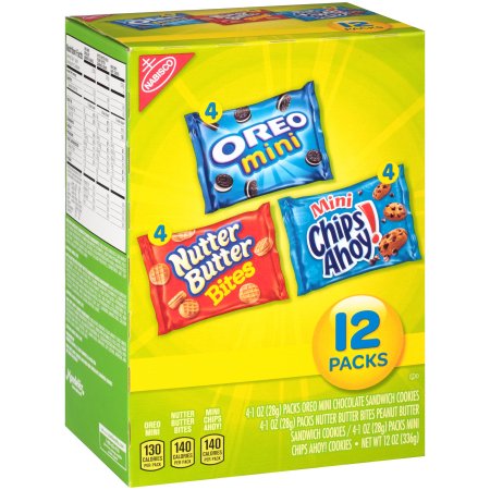 Nabisco Oreo Mini, Nutter Butter Bites & Mini Chips Ahoy! Cookies ...