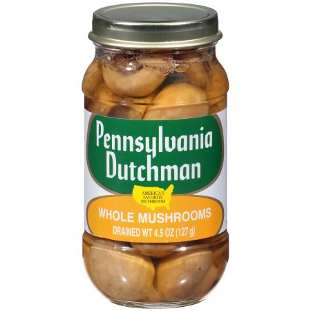 Pennsylvania Dutchman Whole Mushrooms 4.5 Oz Jar