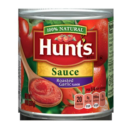 Hunt's Roasted Garlic Flavor Tomatoes Sauce 8 Oz Can