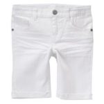 girls white bermuda shorts