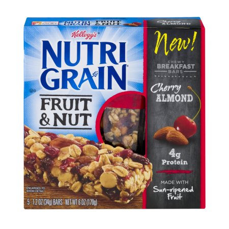 Nutri Grain Fruit; Nut Cherry Almond Bars