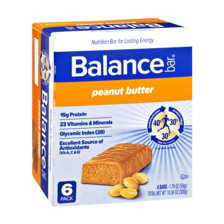 Balance Bar Peanut Butter Nutrition Bars - 6 CT