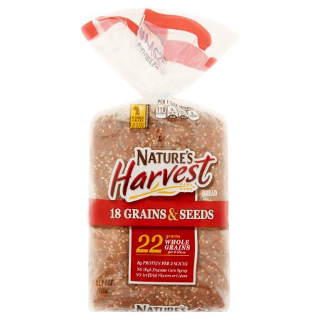 Nature's Harvest 18 Grains & Seeds Bread