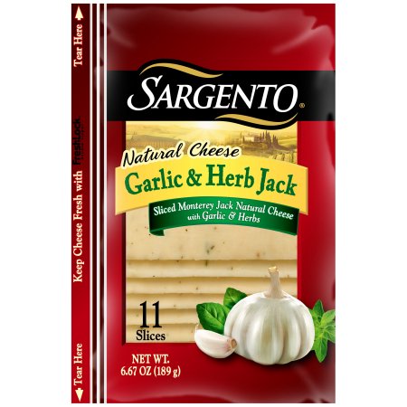Sargento ® Natural Sliced Garlic & Herb Jack Cheese 11 ct Bag