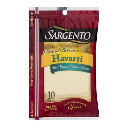 Sargento Natural Cheese Sliced Havarti - 10 CT