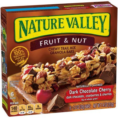 Nature Valley Chewy Granola Bar Trail Mix Dark Chocolate and Nut 6 - 1.2 oz Bars