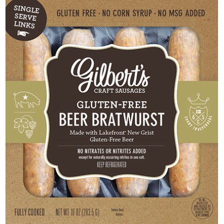 Gilberts Gluten-Free Beer Brat Sausage
