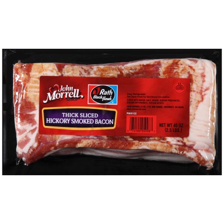 John Morrell ® Rath Black Hawk ® Thick Hickory Smoked Bacon 40 oz. Pack