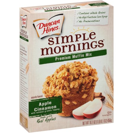 Duncan Hines Simple Mornings Apple Cinnamon Premium Muffin Mix