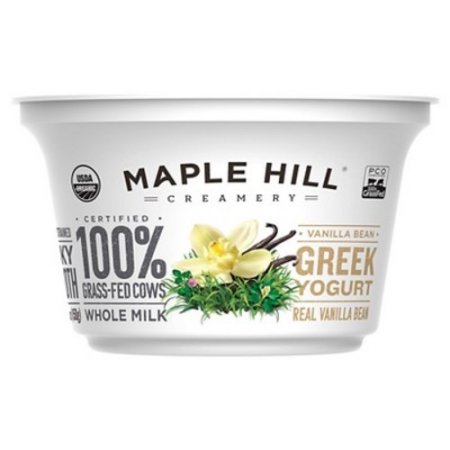 Maple Hill Creamery Organic 100% Grass Fed-Cows Vanilla Bean Greek Yogurt