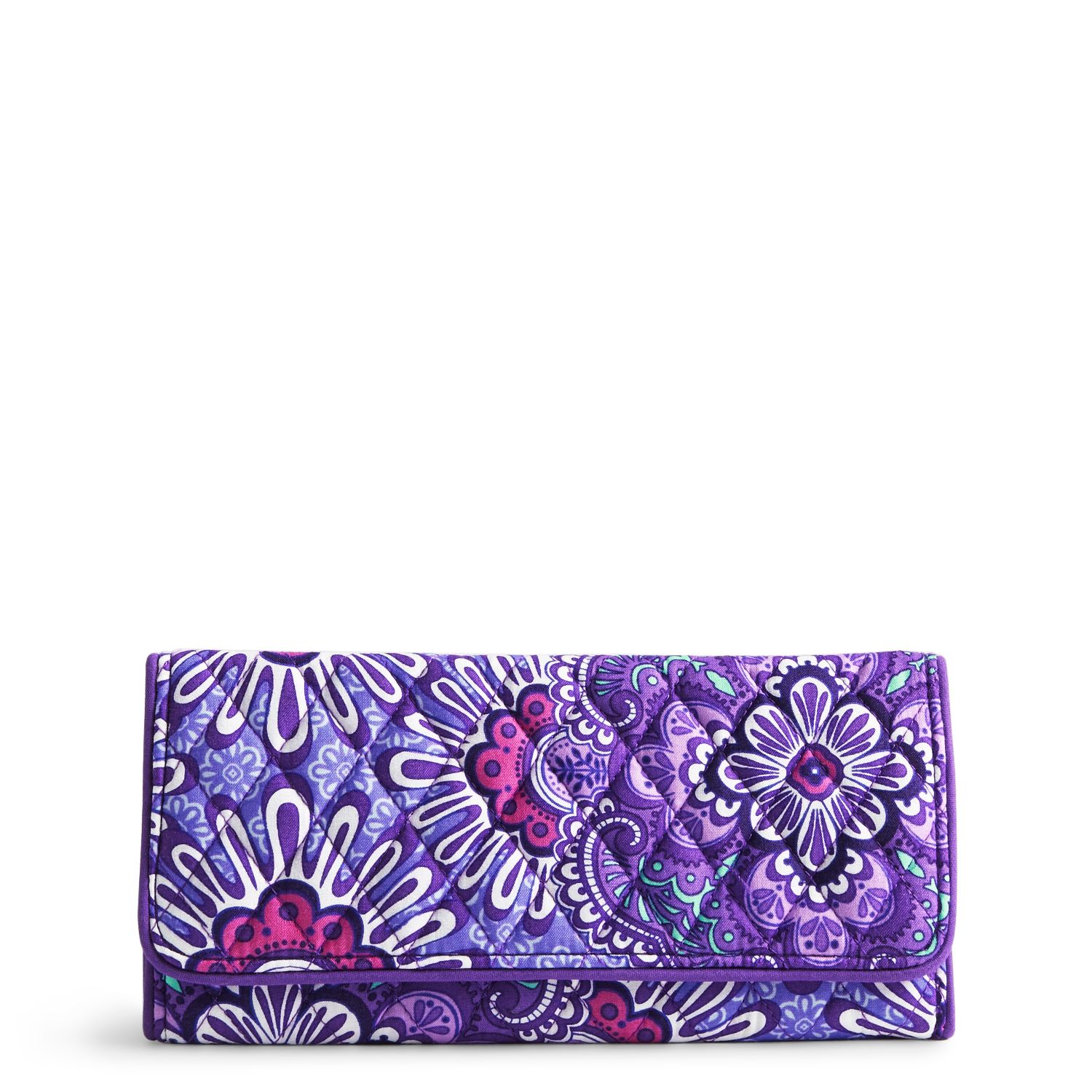 Vera Bradley Trifold Wallet in Lilac TapestryWallets