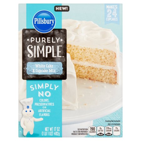Pillsbury Purely Simple White Cake & Cupcake Mix