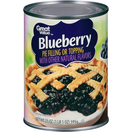 Great ValueÃ¢ ¢ Blueberry Pie Filling or Topping 21 oz. Can