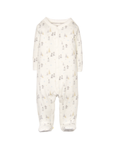 Our footed one-piece is versatile and adorable. Features two designs—penguin print on one side and sweet stripes on the reverse. 100% Cotton Interlock. Full Front And Leg Snaps. Machine Washable; Imported. Snowy Cottage.