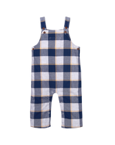 Plaid perfect in our dashing overall. Designed with bib pocket