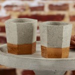 Copper and Concrete Tealight Holders ~Both industrial and glamorous