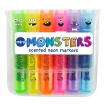 Mini Monsters Scented Markers ~These pocket-sized markers with monstrously bright colors will surely stand out for any girl going back to school. Take your neon writing needs on the go with Mini Monsters Scented Markers. Writes with bold and bright neon colors and screams "Fun" with goofy monster faces. Comes in six sweet smelling scents (Melon