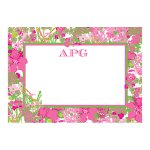 Lilly Pulitzer Correspondence Cards Beach Rose ~Whether a thank you note to your favorite hostess or a note home from school