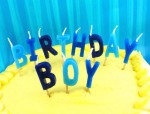 Birthday Boy Letter Candle Set ~Make the birthday boy's cake extra special with these candles in shades of blue that spell out birthday boy. Each letter is its own candle. These candles are fast burning; we suggest you light them in front of the celebrant. As with any candle