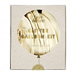 White Glitter Balloon Kit ~Balloon are way more fun when they are personalized with gold glitter letters and accented with streamers and gold twine! Includes 8 white balloons