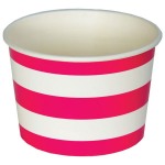 Kenzie Magenta Treat Cups ~This design brings sophistication to any casual get-together. These 8 oz paper treat cups are perfect for candies