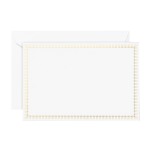 Crane & Co. Gold Foil Victorian Frame Cards ~An elegant Victorian pattern foil stamped in gold for a touch of brilliance to your stationery. Includes matching unlined envelopes.