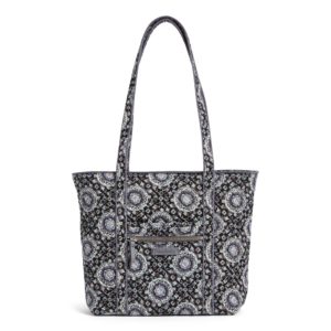 Vera Bradley Iconic Small Vera Women's Tote Bag in Charcoal MedallionTotes